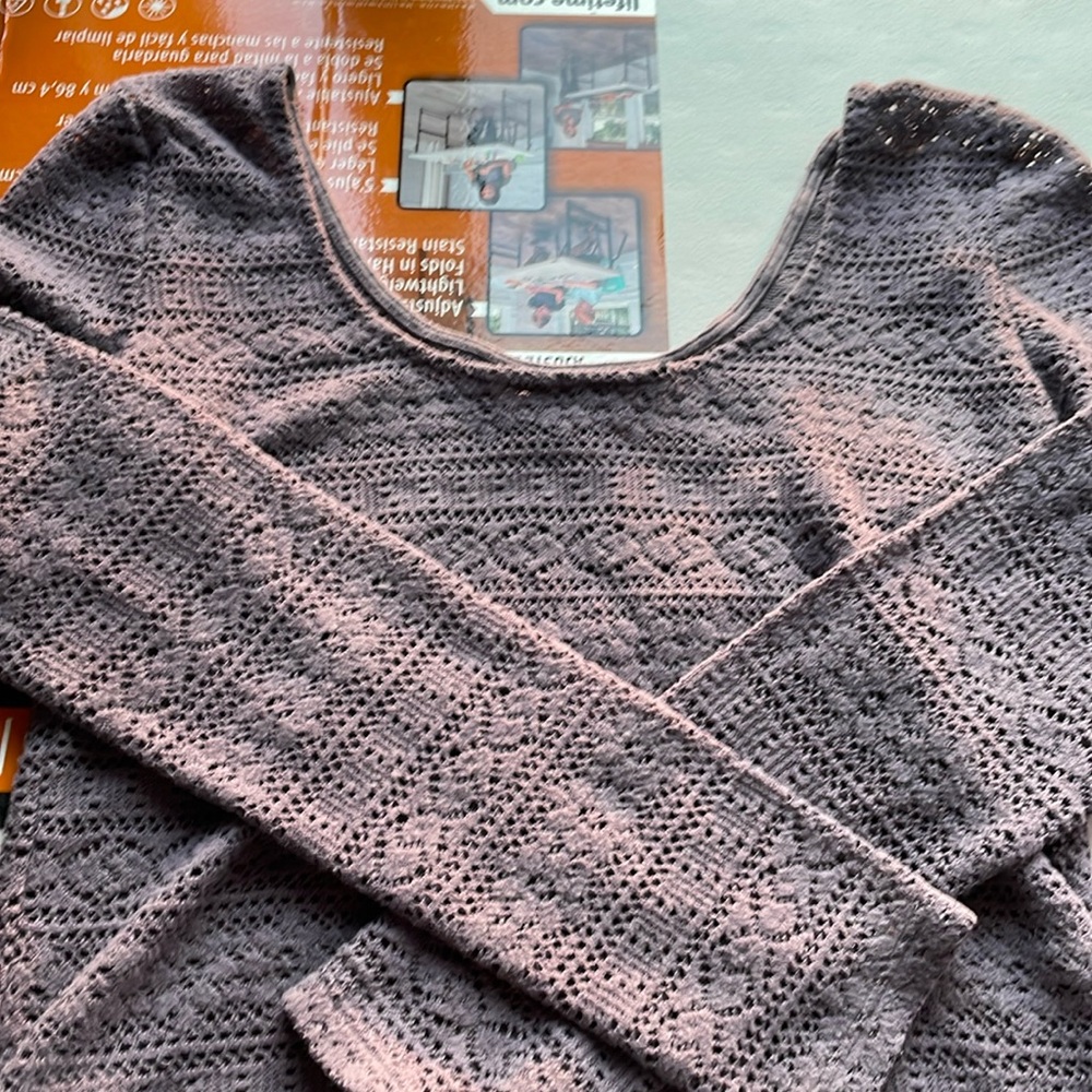American Eagle Outfitters Crochet Long Sleeve